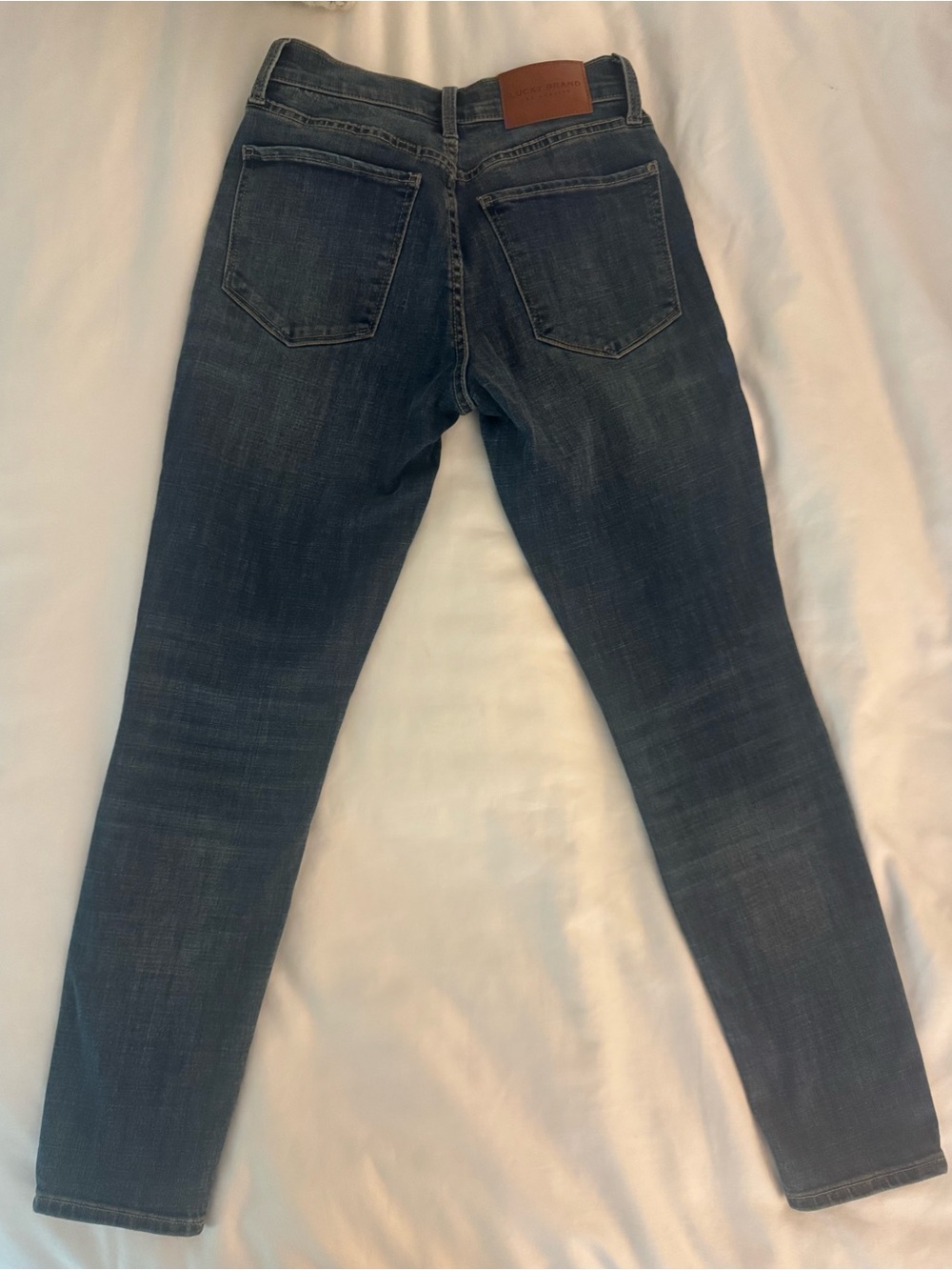 Lucky Brand Women's Skinny Ankle Jeans - Faded Dark Blue Wash